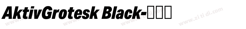 AktivGrotesk Black字体转换